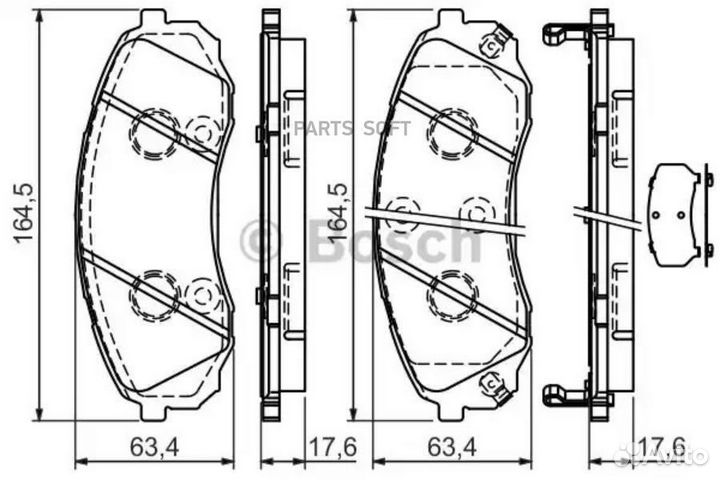 Колодки торм.пер. huyndai H-1 2.5 CRDi 08- 0986494