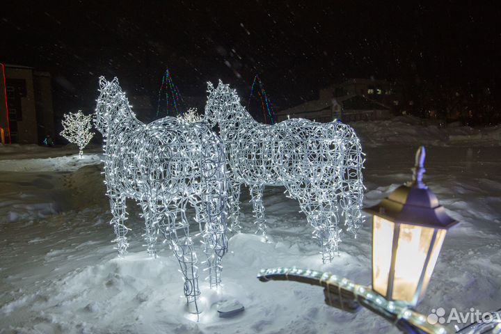 Световые животные на новый год