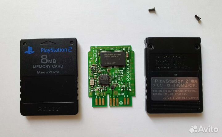 Карта памяти PS2 (оригинал) Чип Toshiba