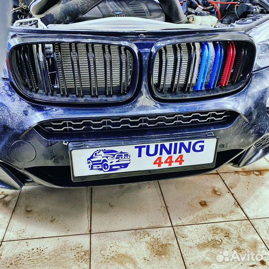 Решетка радиатора BMW X5-Х6 F15 F16 (М флаг) лак