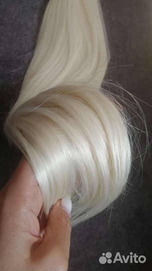 Волосы для наращивания 70 см блонд