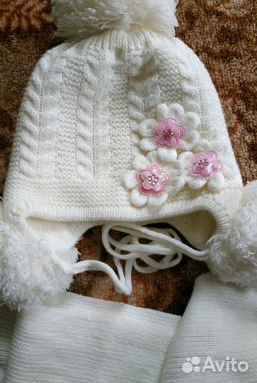 Комплект шапка и шарф