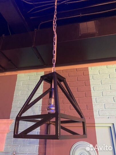 Люстра металлическая лофт