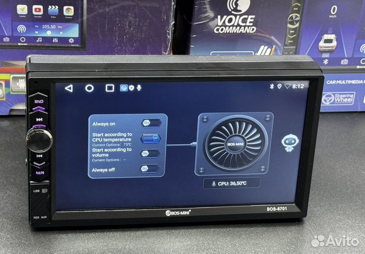 Магнитолы Android Bos-mini 8701 2/32 gb