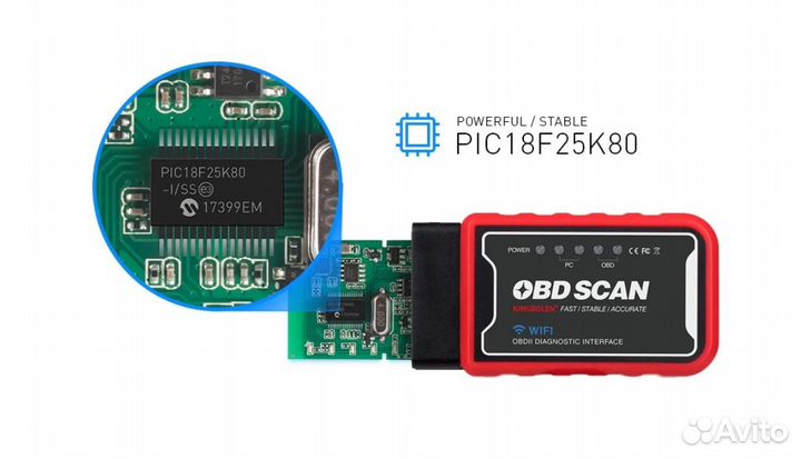 Сканер ELM 327. Pic18F25K80. Android и iPhone