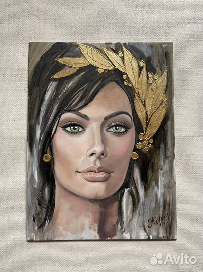 Интерьерная картина портрет маслом