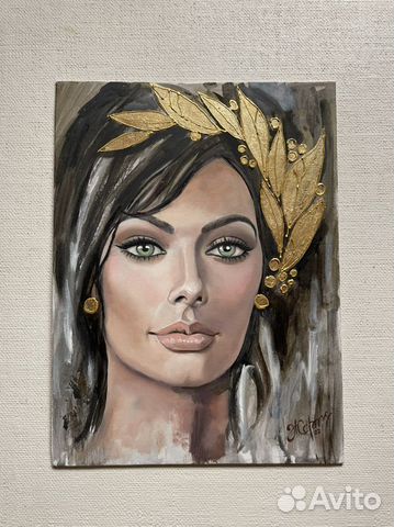 Интерьерная картина портрет маслом