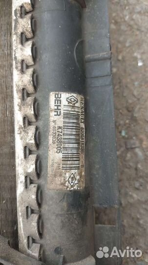 Renault kangoo 2 кассета радиаторов