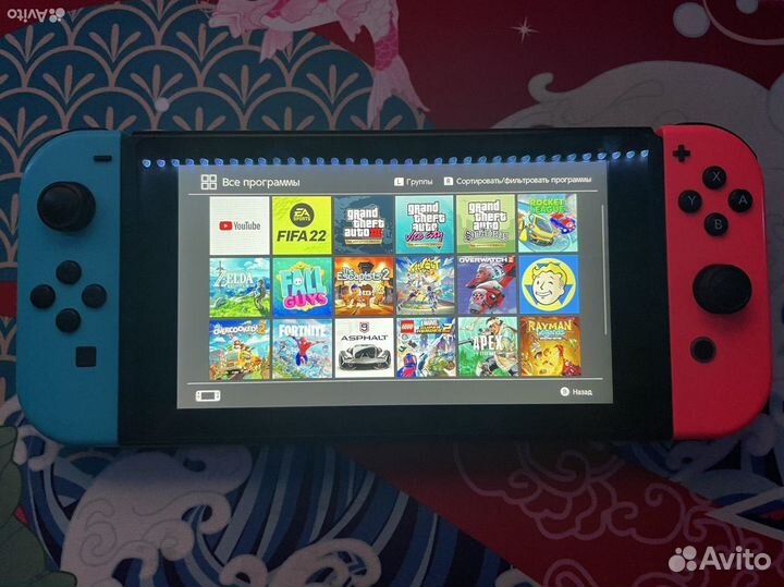 Nintendo switch rev 2 с играми