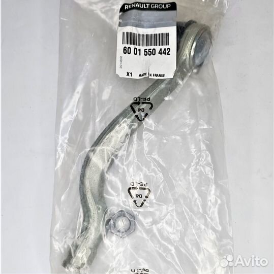 Наконечник рулевой Logan renault левый