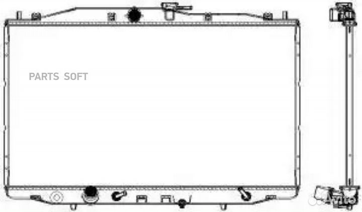 Радиатор acura TSX 03