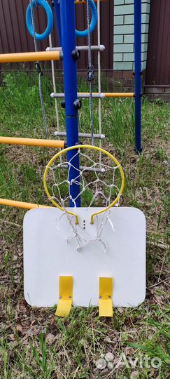 Детский уличный комплекс с двумя качелями