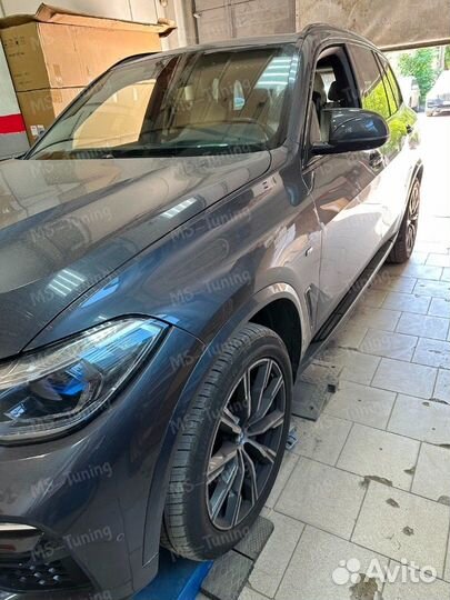 Пороги черные BMW X5 G05
