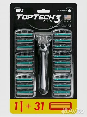 Бритва toptech + 31 сменных кассет