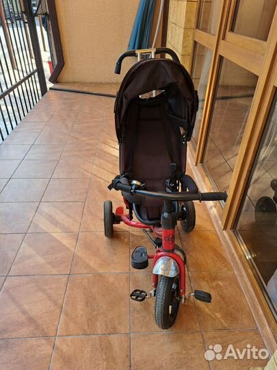 Детский велосипед с родительской ручкой бу