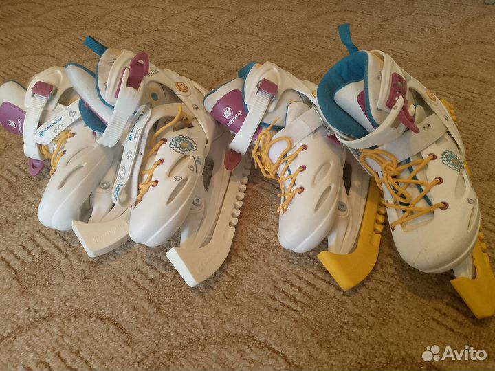Коньки детские раздвижные