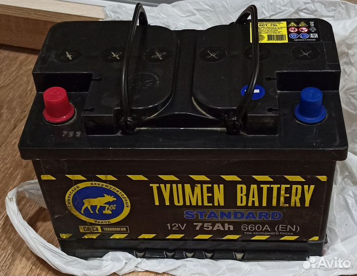 АКБ 75-6ст Тюмень Standart