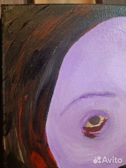 Страшная картина акрилом на холсте 