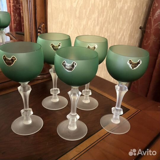 Фужеры цветной хрусталь