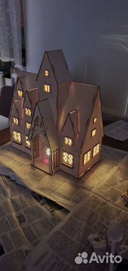 Новогодние, чайные домики