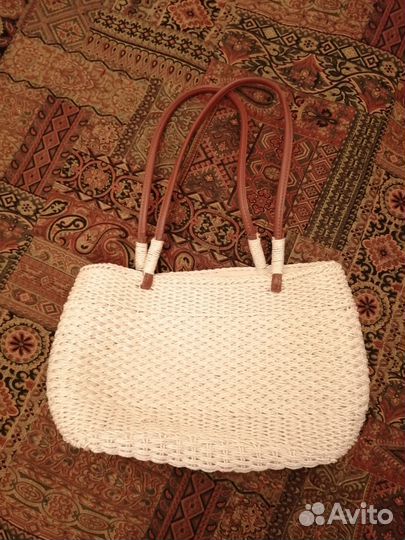 Сумка летняя. Плетеная. С ручками