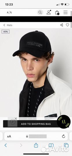 Бейсболка оригинал армани кепка armani