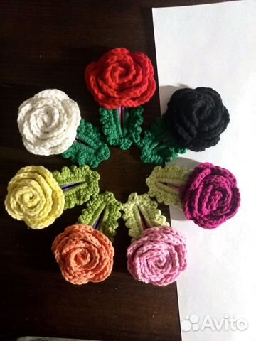 Заколки розы