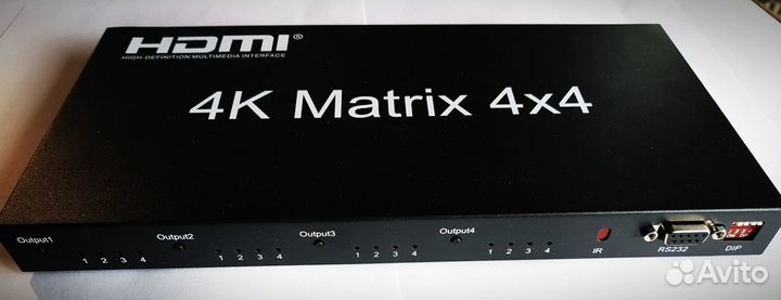 Hdmi Матрица 4X4 с поддержкой 2k-4k