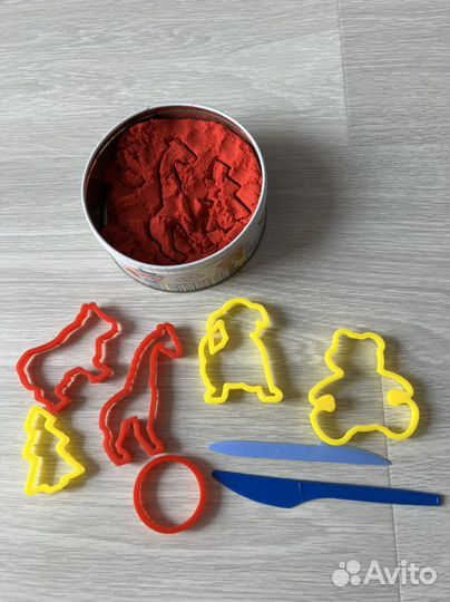 Кинетический песок kinetic sand и формочки