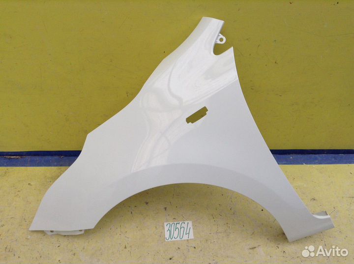 Kia Rio 4 Крыло переднее левое под птф белый