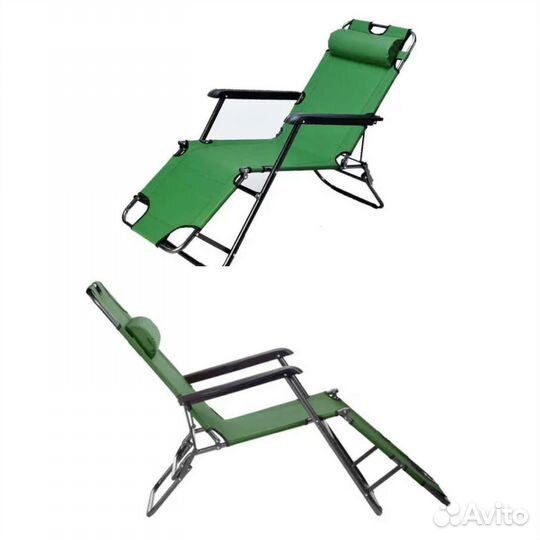Шезлонг - кресло - раскладушка складное 3 в 1