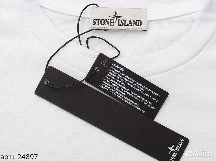 Stone island футболка pocket m5 белая