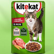 Влажный корм для кошек Kitekat, паучи по 85 г