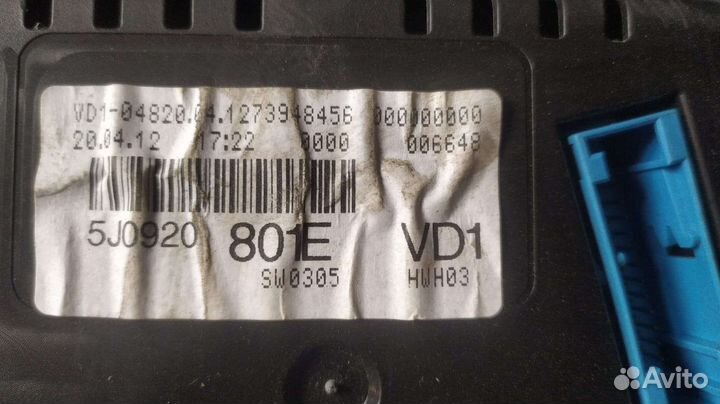 Щиток приборов Шкода Фабия 2 Skoda Fabia II