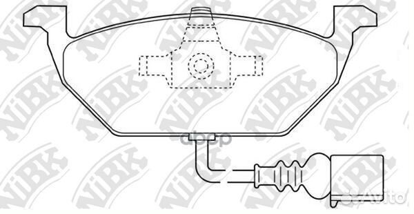 Колодки передние skoda octavia (1U, 1Z ), VW G