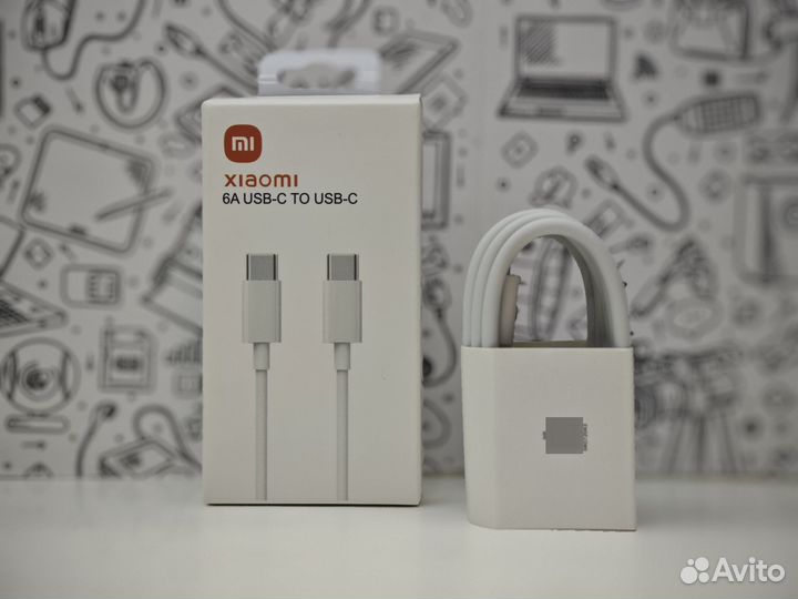 USB-C Кабель для Xiaomi 6A (Type-C на Type-C)