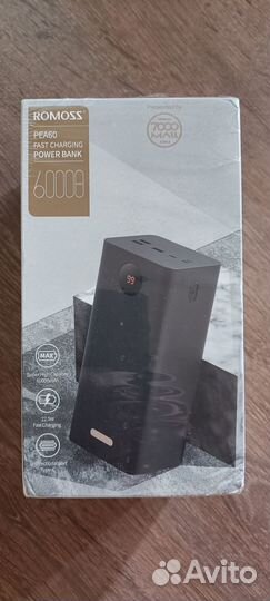 Повербанк romoss 60000 мАч