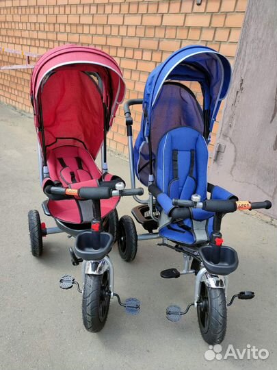 Детский велосипед с ручкой новый