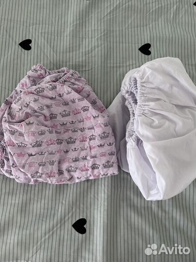 Простынь на резинке 120 60