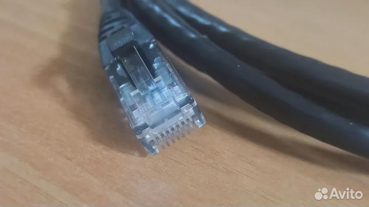 Патчкорд hyperline pc-lpm-utp-rj45-rj45-c6-1.5m-bk