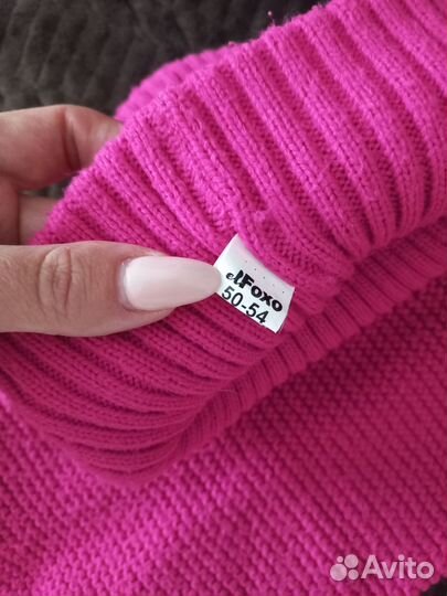 Шапка и снуд для девочки 50-54