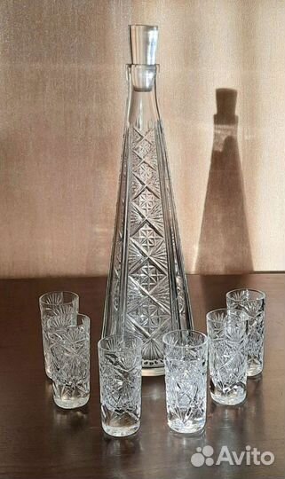 Графин хрустальный для водки Bohemia,1975