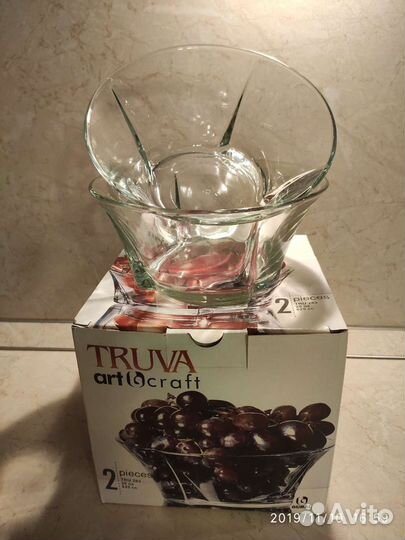 Салатники 2шт стекло