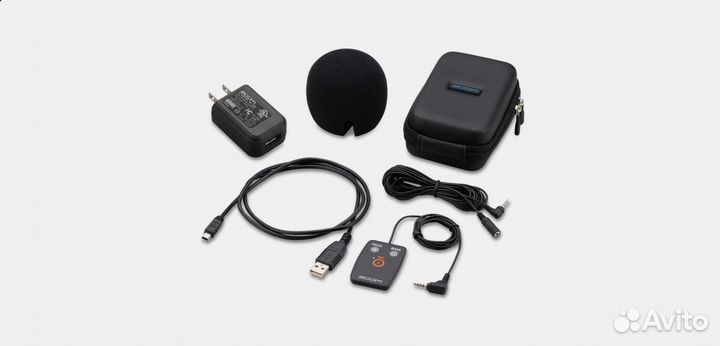 Портативный рекордер Zoom H2n + петличка и акссы