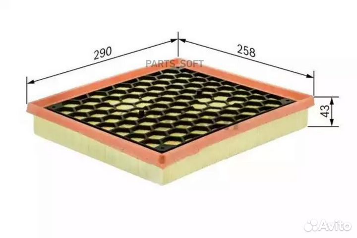 Bosch F026400111 воздушный фильтр S0111