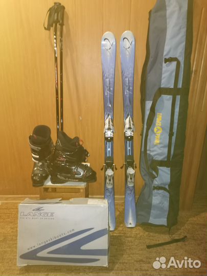 Горные лыжи, ботинки, комплект горнолыжный