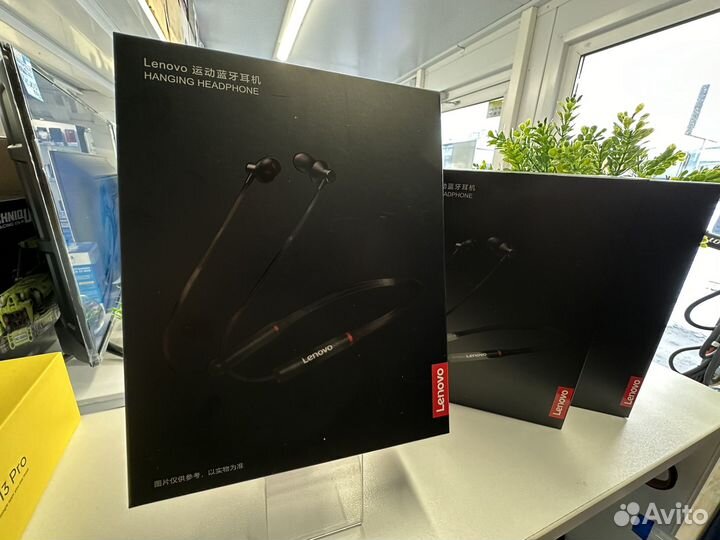 Наушники Lenovo HE05X Bluetooth 5.0 новые