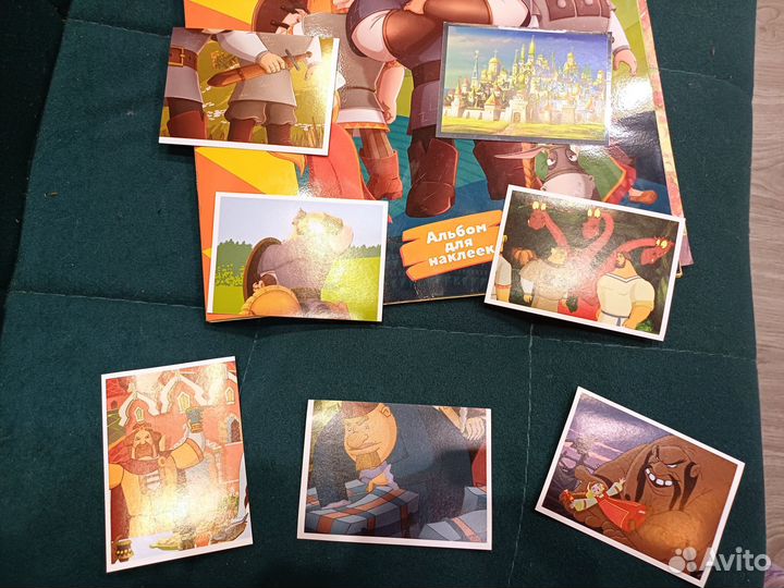 Наклейки для альбома Три Богатыря Panini