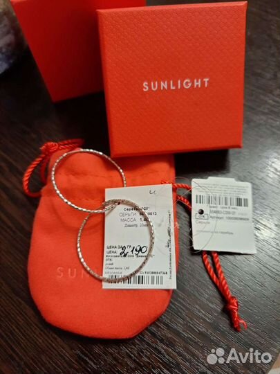 Серебряные серьги новые