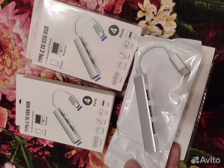 Переходник для Macbook разветвитель type-C TO USB